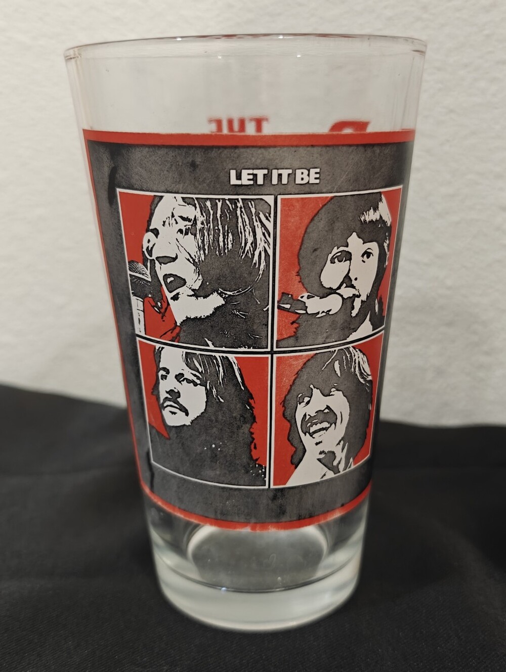 The Beatles Vintage Glass Cups Ringo Paul McCartney George Harrison - Picture 3 of 8